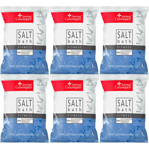 Доктор Сольморей Фитнес-соль для ванн, 500 г, 6 шт