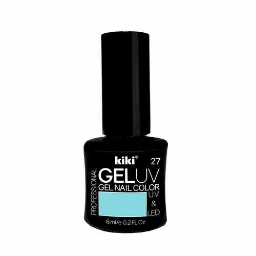 Гель-лак для ногтей GEL UV&LED, 27 (голубой), Kiki
