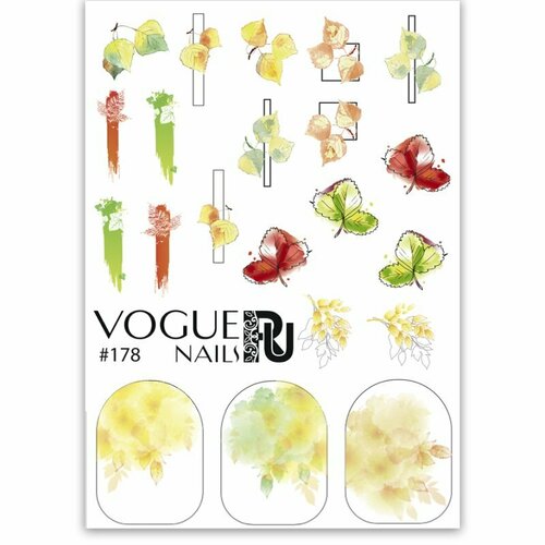 vogue nails слайдер дизайн 258 Слайдер-дизайн Vogue Nails №178, арт. СЛ178