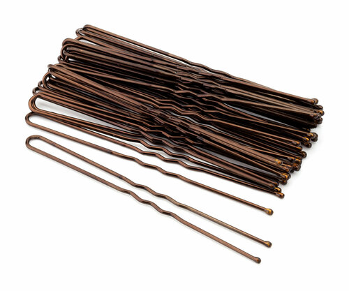Гурмандиз Набор шпилек для волос коричневый 7,5 см, 28 шт.