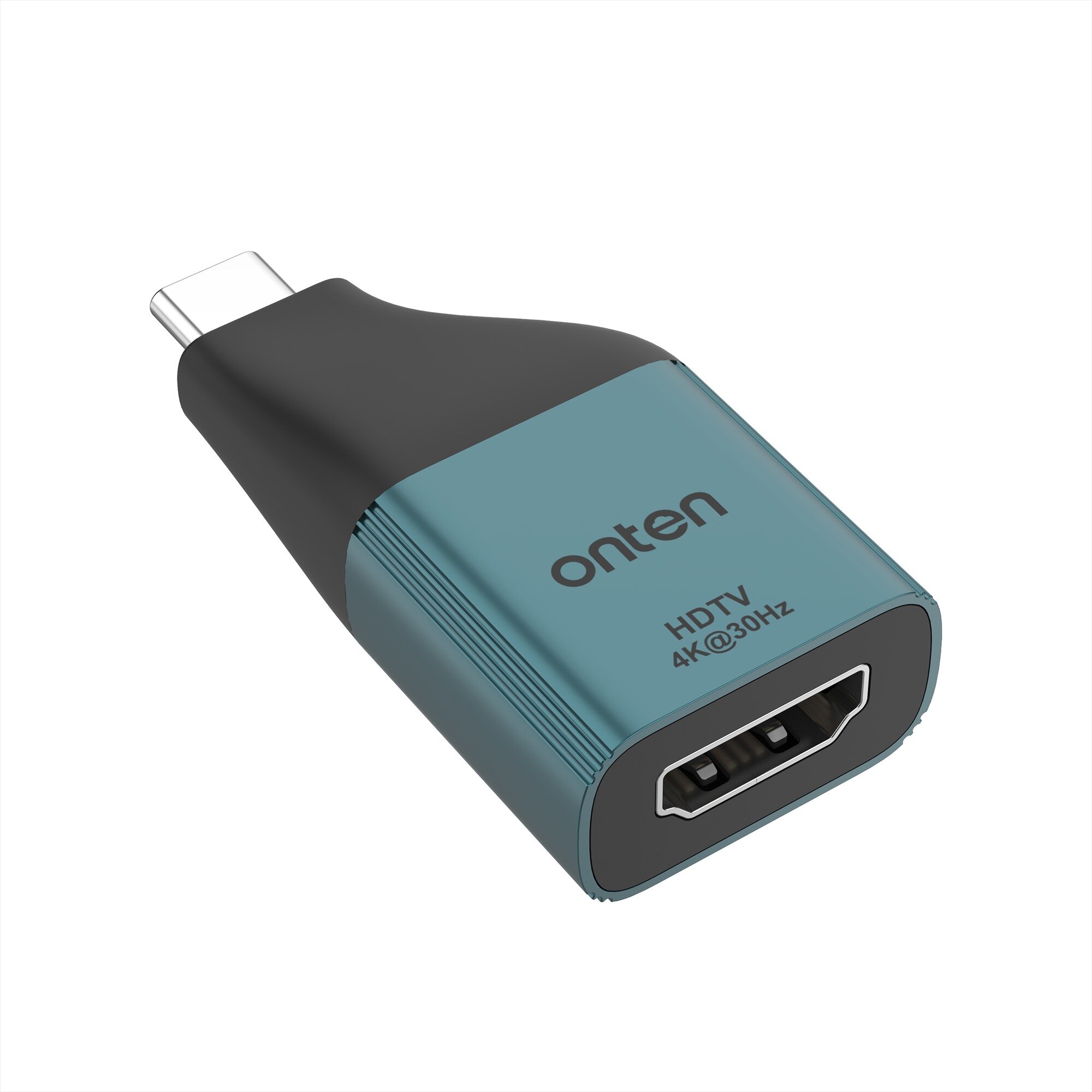 Адаптер переходник с Type-C USB на HDMI Onten UC102H черно-синий для смартфона планшета ноутбука