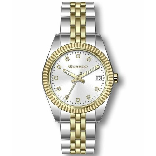 Наручные часы Guardo 12705-3, белый, золотой
