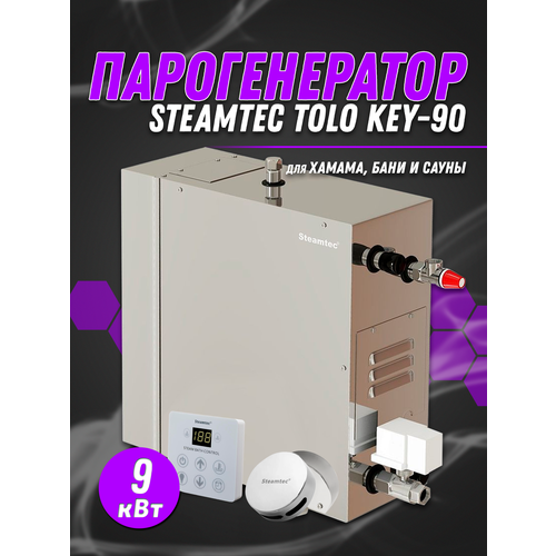 Парогенератор для хамама Steamtec TOLO-90-KEY 9 Квт 380В 8822000₽