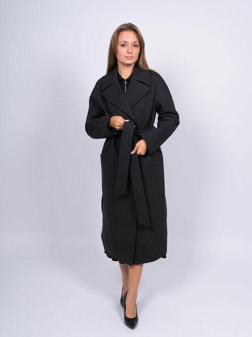Пальто реглан, размер 40, серый