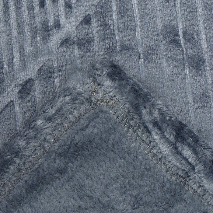 Плед на кровать плюшевый флисовый Домино 14 200х205 см. - фотография № 12