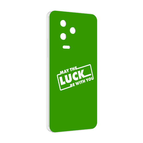 Чехол MyPads Luck green для Infinix Note 12 Pro 4G X676B задняя-панель-накладка-бампер