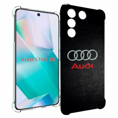 Чехол MyPads audi ауди 6 мужской для Vivo S16e / V27e задняя-панель-накладка-бампер