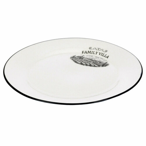 Тарелка обеденная Family villa, 23 см, керамика