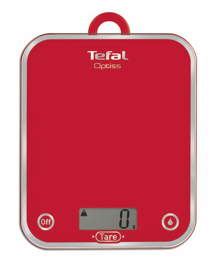 Tefal Весы кухонные Tefal BC5003V2, электронные, до 5 кг, красные