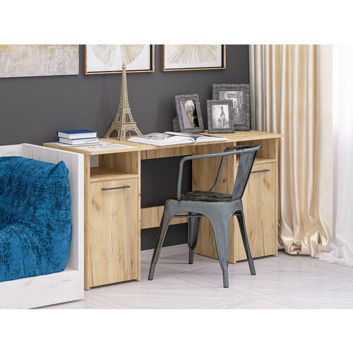 Стол письменный Фронда-9 Крафт золотой