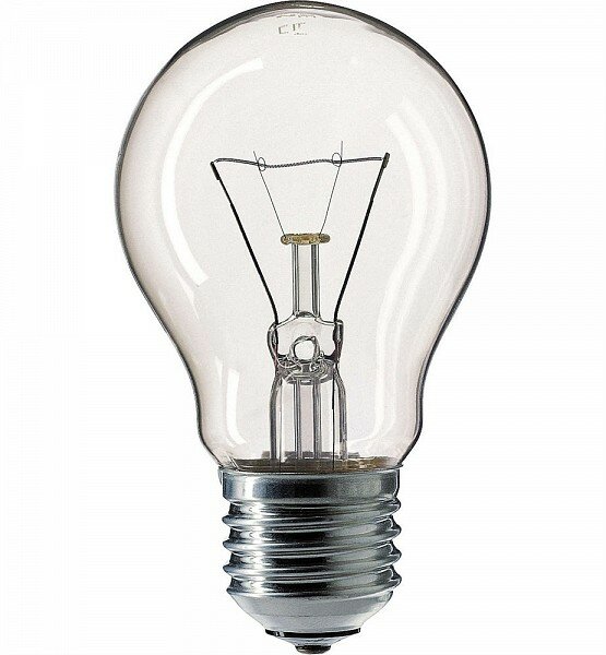 НетSTANDARD A55 CL 75W 230V E27 d55x97 - лампа PHILIPS, цена за 1 шт.