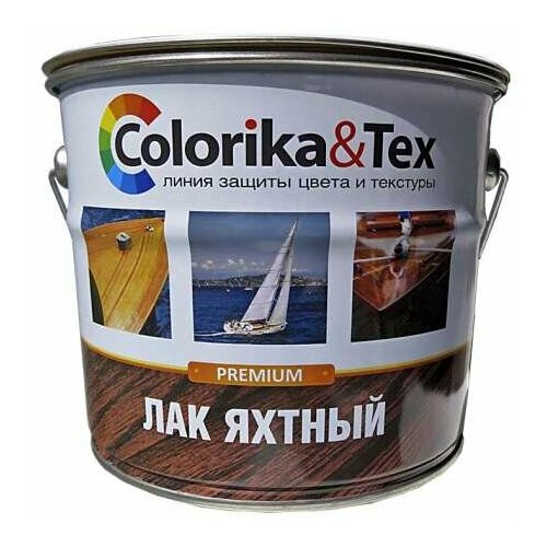 Лак Colorika&Tex яхтный алкидно-уретановый 2,7 л полуматовый Colorika&Tex, (1шт) (92398)