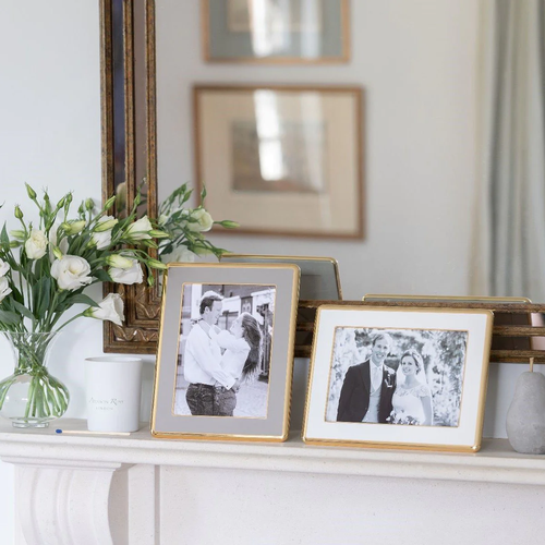 Фоторамка Addison Ross White Gold White 13x18 см