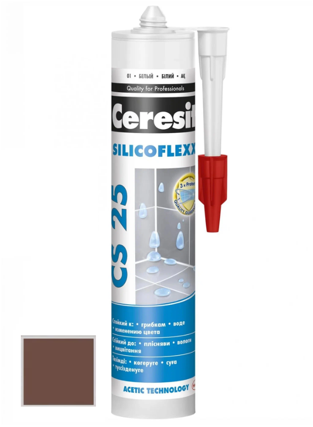 фото Герметик-затирка Ceresit CS 25 (темно-корич58) Строительные смеси