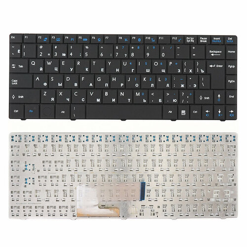 клавиатура для ноутбука msi cr400 черная большой enter Клавиатура для ноутбука MSI CR400 черная, большой Enter