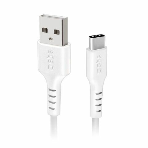 SBS Mobile кабель зарядный USB 2.0 Type-C, длина 1,5 м, белый