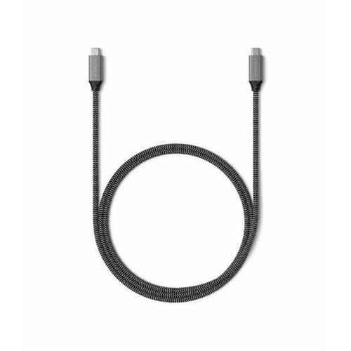 Кабель Satechi USB4 C to C длина 80 см серый космос кабель satechi usb c to usb c 100w charging cable st tcc2m 2 м черный