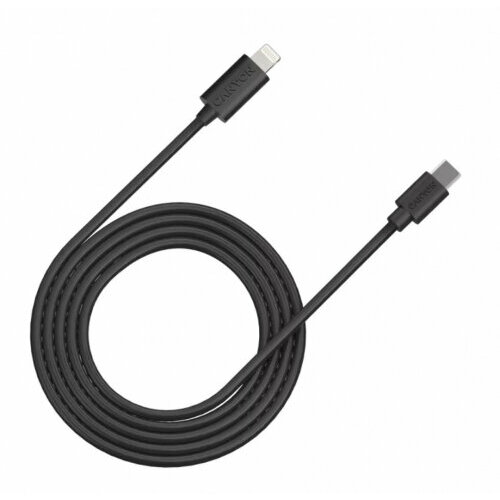 Кабель CANYON CNE-CFI12B, USB-C to Lightning 2.0m 3A, черный