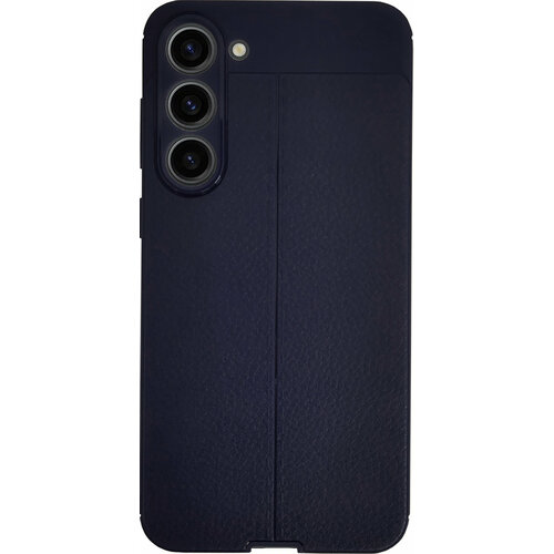 Чехол-накладка Devia Leather Texture Case для смартфона Samsung Galaxy S23+ (Цвет: Blue) чехол накладка devia carbon fiber texture shockproof case для смартфона samsung galaxy s23 черный