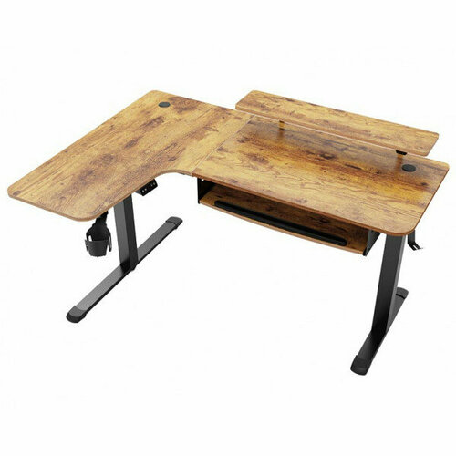 Компьютерный стол Eureka Ergonomic EGD-L60 Standing Desk Rustic Brown 60', Left коричневый