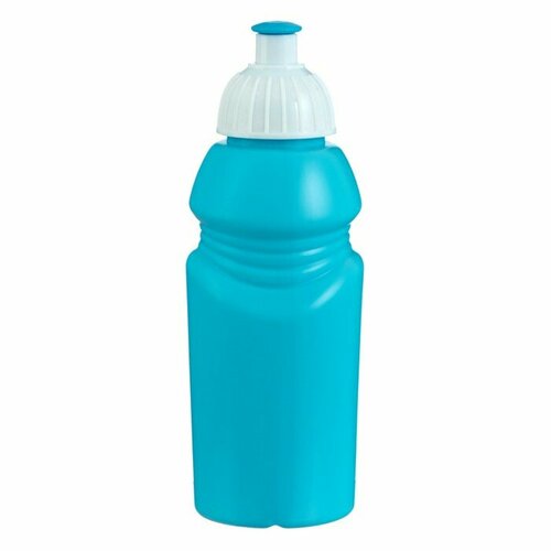 MARU Бутылка для воды велосипедная, 400 мл, с соской, 18 х 6.2 х 6.2 см, голубая