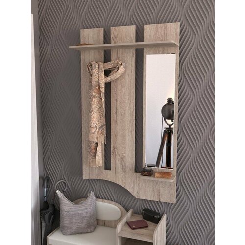 Вешалка с зеркалом (бонифаций) ВЕШ2