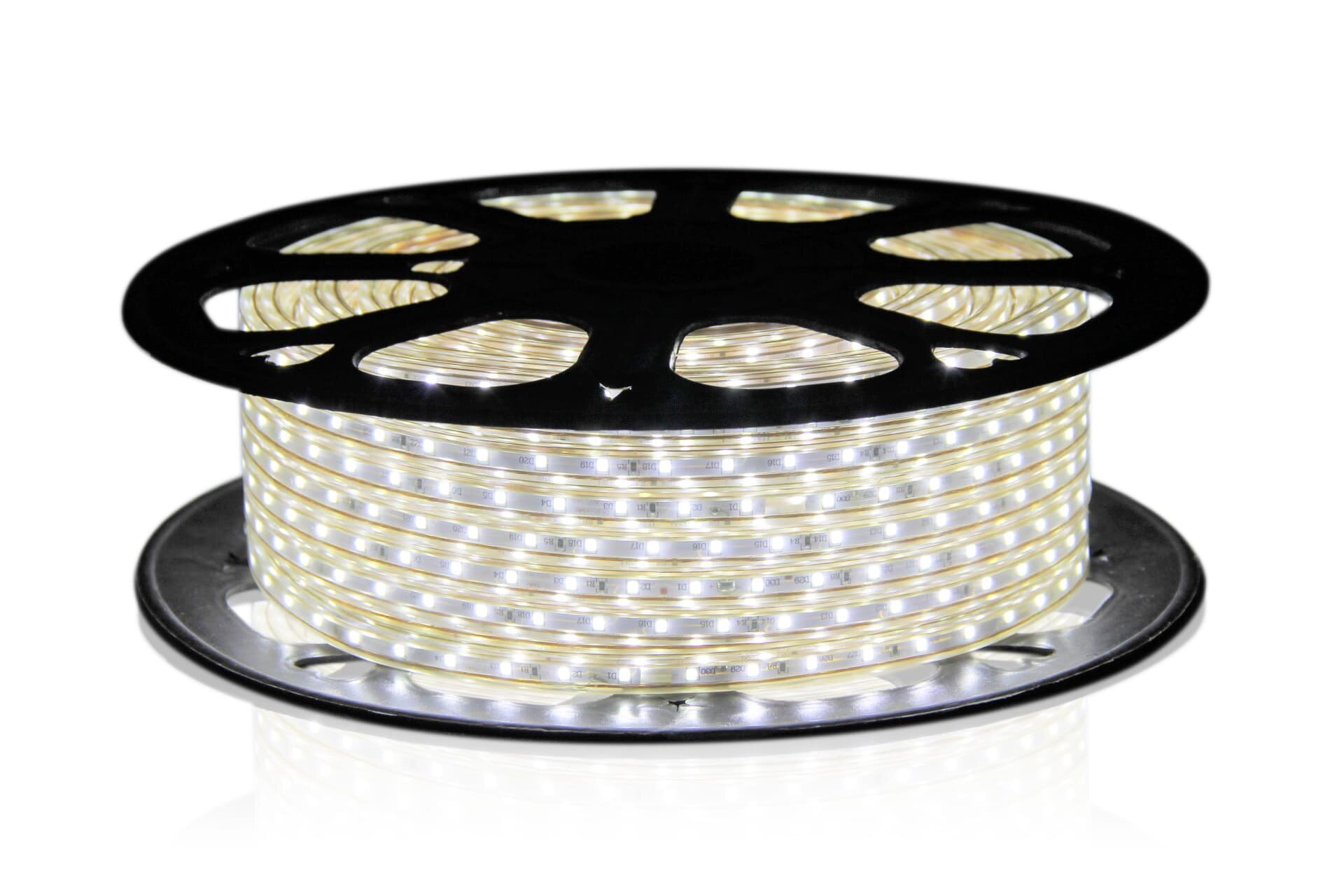 ShopLEDs Светодиодная лента SL SMD 2835, 300 Led, IP67, 220V, Standart (теплый белый 3000K), 10м