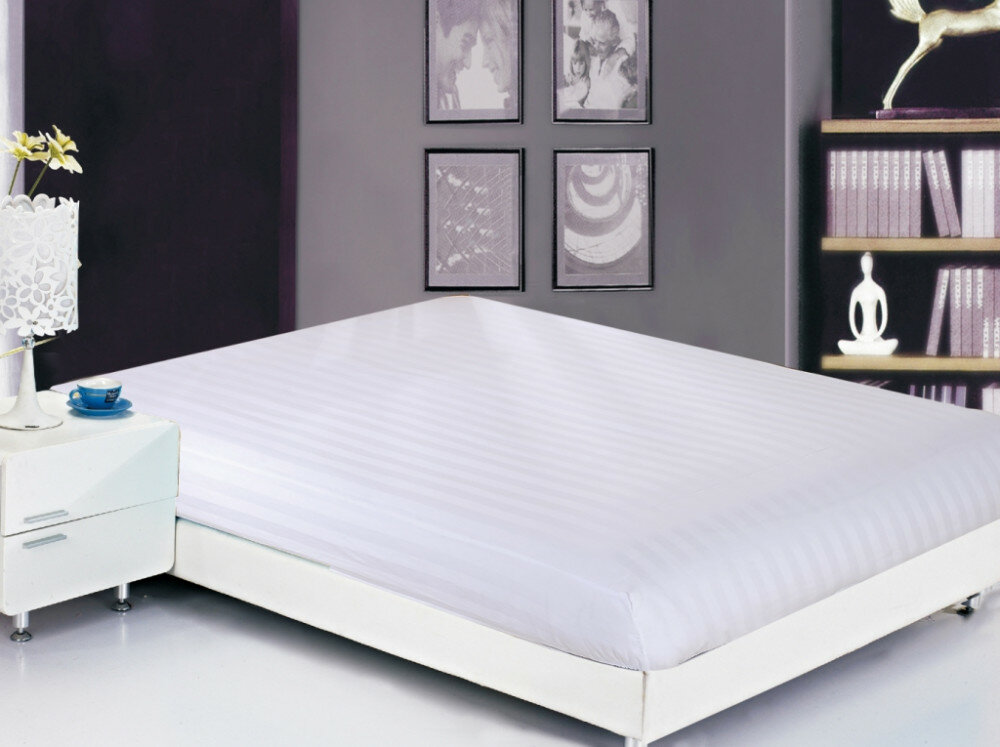 фото PRST-R-20 Простынь страйп-сатин на резинке