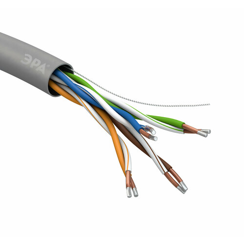 ЭРА Кабель витая пара U/UTP 4x2x25 AWG Cat5e CCA PVC 305м SIMPLE (2/30) Б0044435