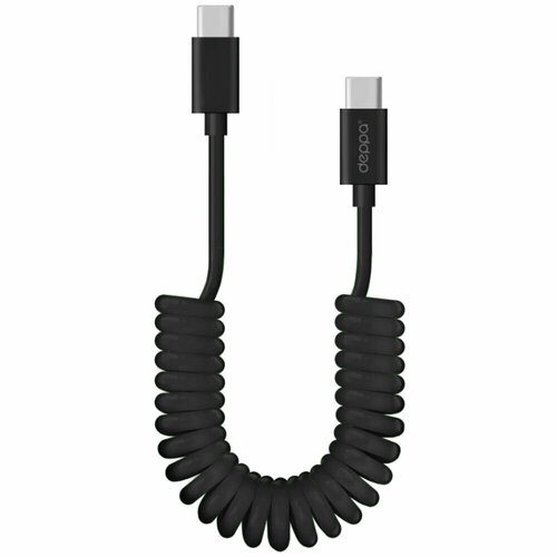 Кабель USB2.0 Type C-Type C 1.5m черный Deppa (72327) витой