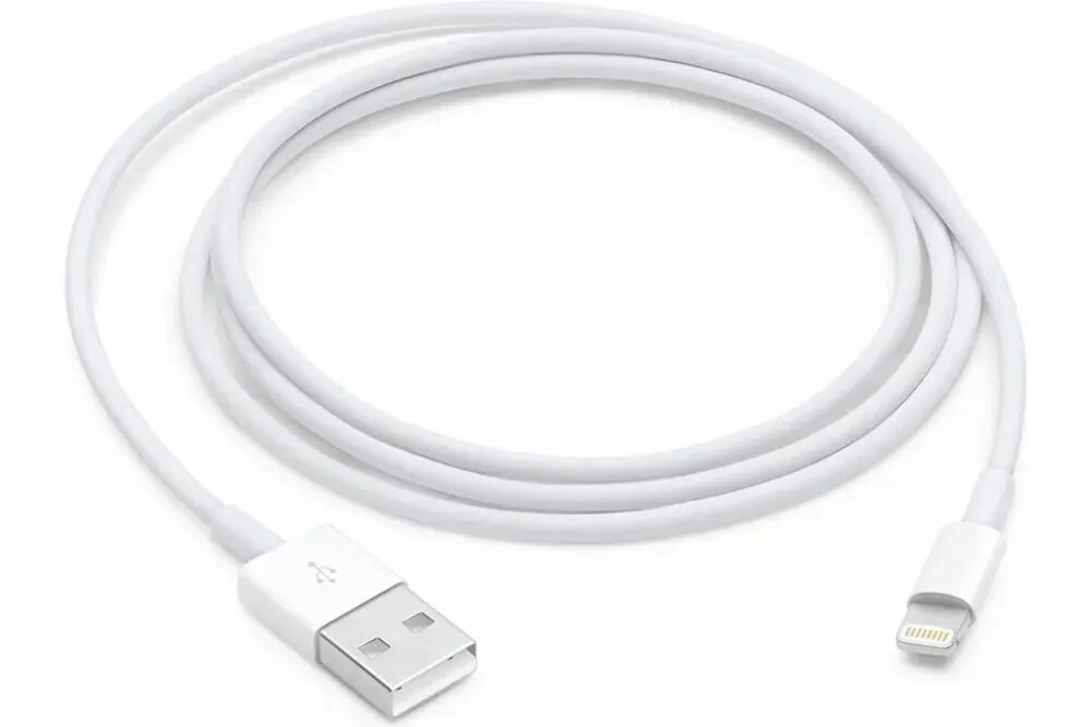 Зарядный кабель / кабель для зарядки / Lightning to USB A 2.4A, 1 метр