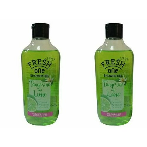 Fresh One Гель для душа, мандарин и лайм, 400 мл, 2 уп