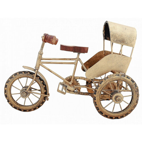 Статуэтка "Рикша" (железо) 685392 золотистый, золотой, размер 33*20*13