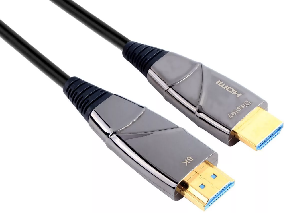 Активный оптический кабель HDMI 19M/M, ver. 2.1, 8K@60 Hz 15m VCOM