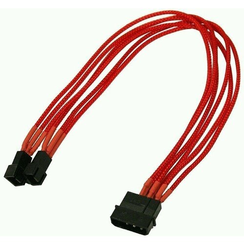 Переходник Molex - 2x 3-pin, 0.3м, Nanoxia (NX42A30R) 2x3 ts96