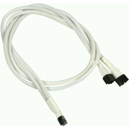 Разветвитель 3-pin - 2x 3-pin, Nanoxia White (NX3PY60W)