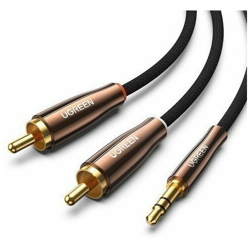 Кабель 3.5 Jack (M) - 2x RCA (M), 1м, UGREEN AV170 (80845)