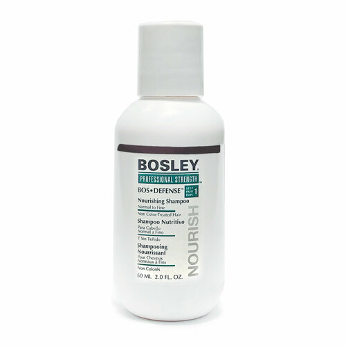 BOSLEY шампунь питательный для нормальных/тонких неокрашенных волос ВОS DEFENSE (step 1 60 мл