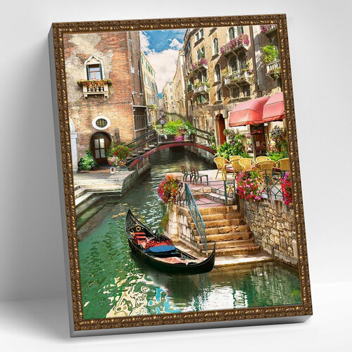 Алмазная мозаика Венецианский пейзаж 40x50 см.