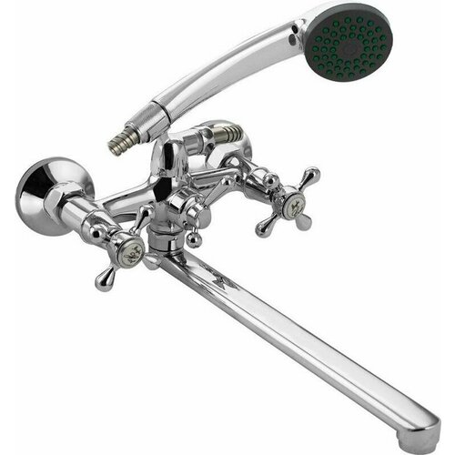 MYFAIR - Смеситель в ванную, короткий излив, с шаровым переключением, металлокерамика, ручка крест