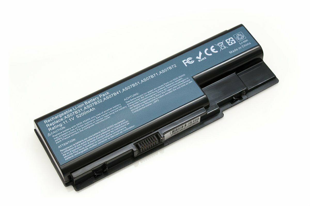 Аккумулятор для ноутбука Acer Aspire 5720Z 5200 mah 11.1V