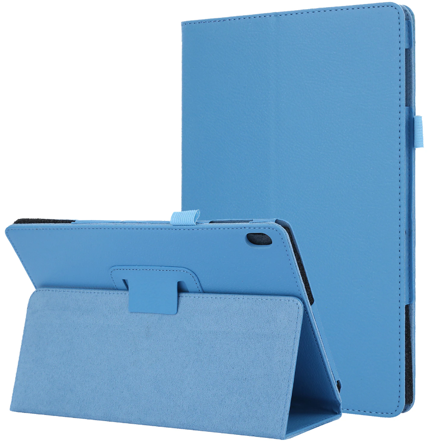 Защитный чехол-обложка MyPads для Lenovo Tab P11 TB-J606L / TB-J606F (2020/2021) / Pad 2021 (TB-J616) с подставкой голубой кожаный