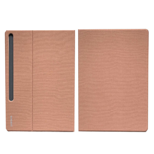 Защитный чехол MyPads с логотипом для Samsung Galaxy Tab S7 11 SM-T870 / T875 (2020) / Samsung Galaxy Tab S8 (SM-X700N) 2022 Book Cover розового цвета