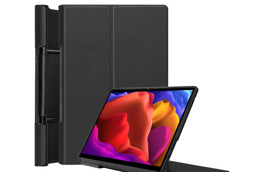 Чехол-обложка MyPads iL Sottile для Lenovo Yoga Tab 13 / YOGA Pad Pro 13 (YT-K606F) 2021 на пластиковой основе черный