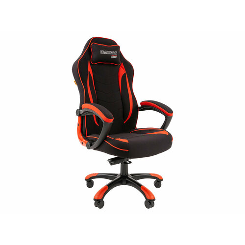 Игровое кресло тайпит-мк Chairman game 28 Черный / Красный, полиэстер