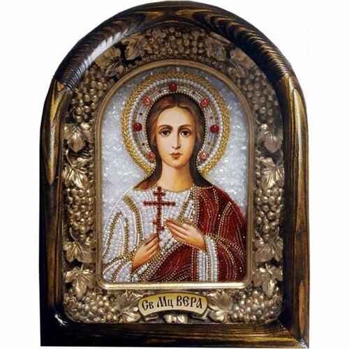 Икона Вера мученица из бисера, арт ДИ-679