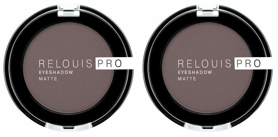 Relouis Тени для век тон 13 Iced Coffee Pro Eyeshadow Matte,2 шт