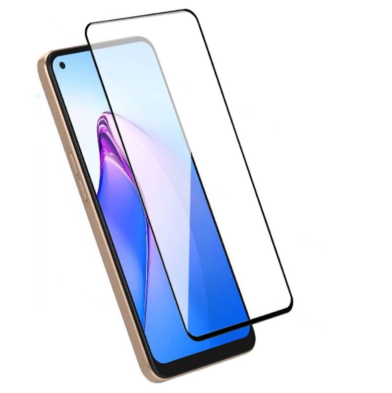 3D/5D защитное изогнутое стекло MyPads 5D Forti Glass для OPPO Reno 8T 4G с закругленными изогнутыми краями с олеофобным покрытием