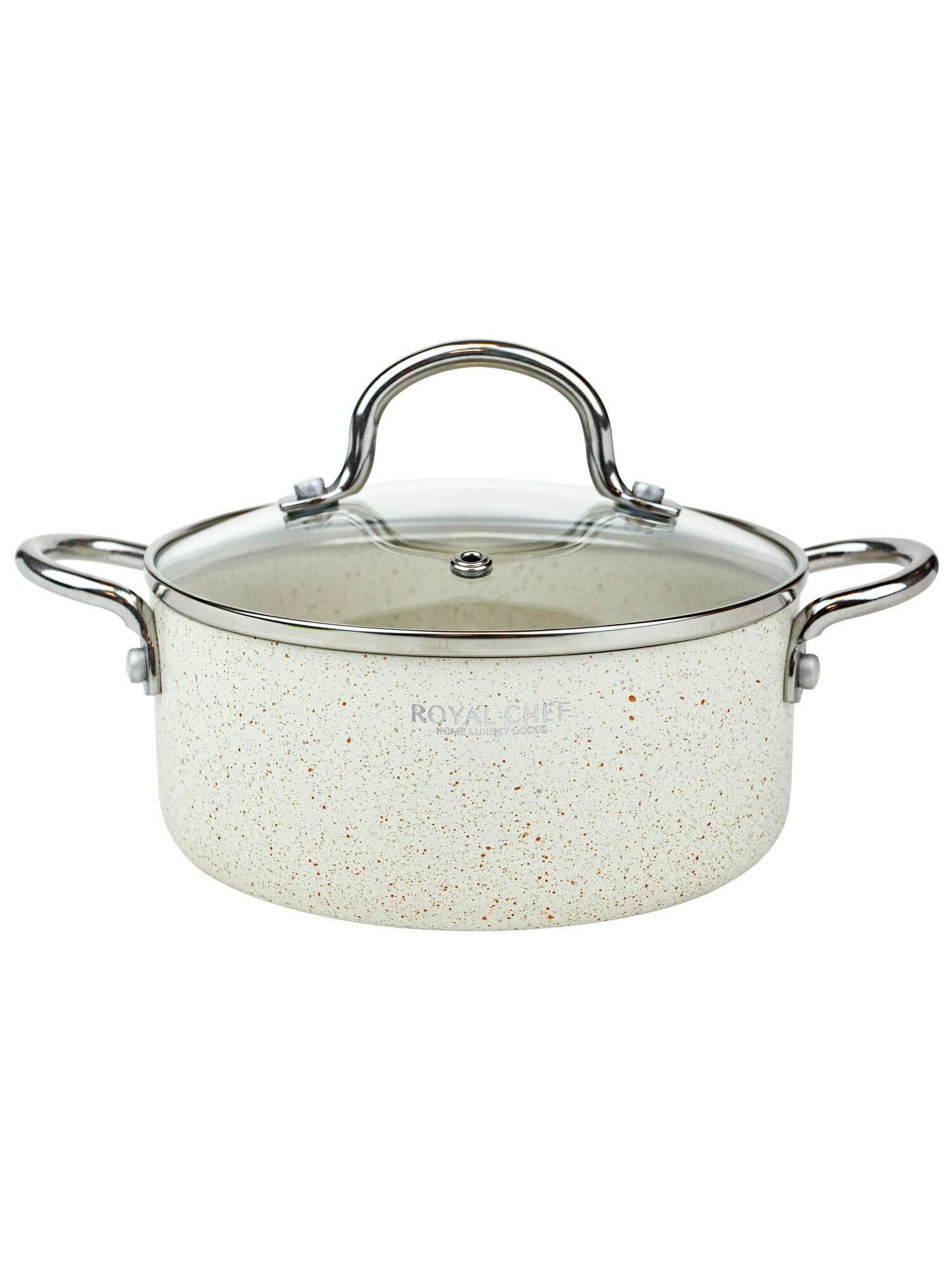 Кастрюля с крышкой 1,3л Royal chef RC-50116 CRE