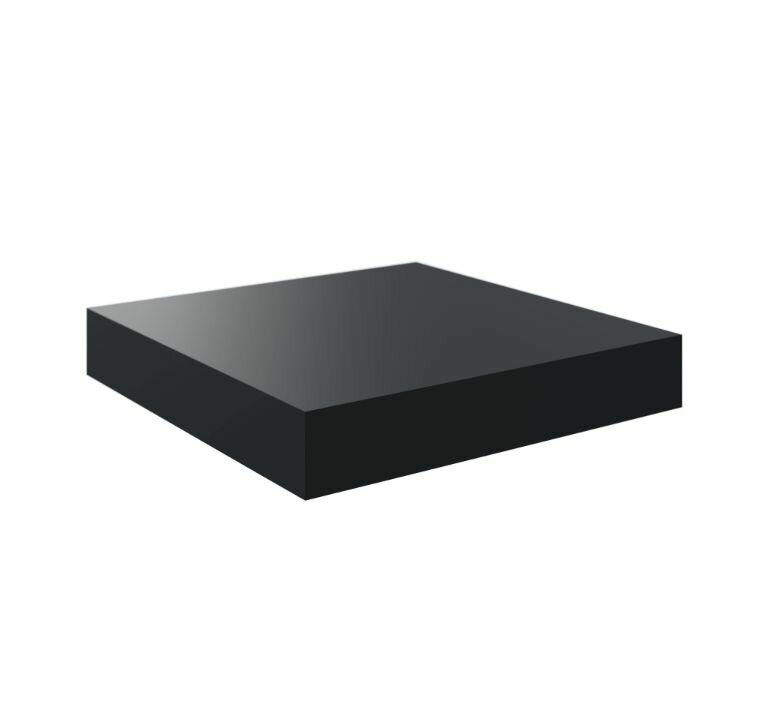 фото Полка мебельная Spaceo Paris 23x23.5x3.8 см МДФ цвет чёрный